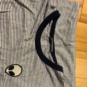 Brandy Melville Striped Black and White Tee